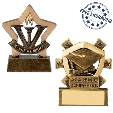 School Mini Star & Shield Trophies