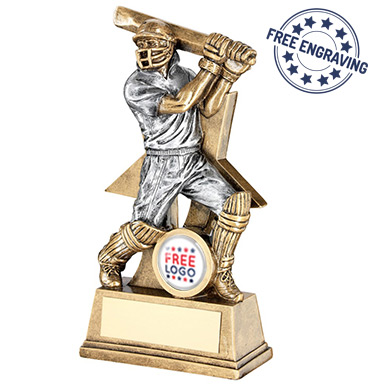 Cricket Trophies Conqueror Cricket Batsman Trophy Award Engraved for Free 