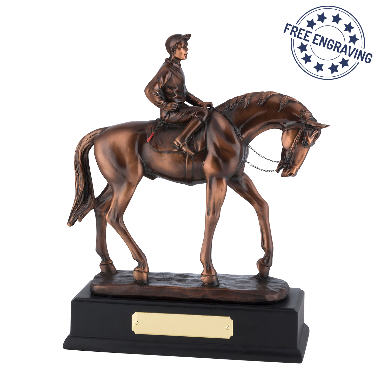 Equestrian Horse Rider Pony Resin Event Club Competition FREE Engraving 