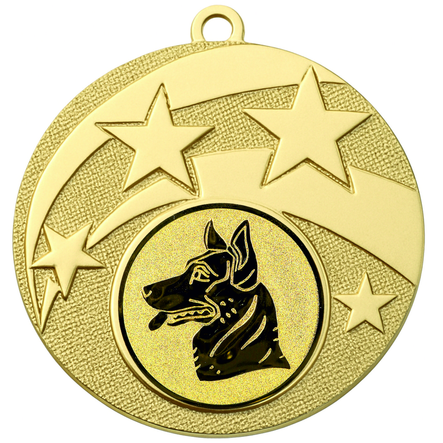 Gold Star Dog Head Medal - FREE Ribbon - BIE.M9457.01