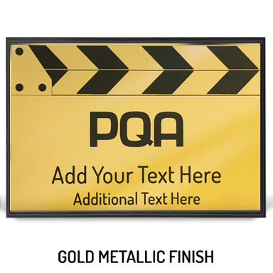PQA 6" CLAPPERBOARD -  GOLD FINISH