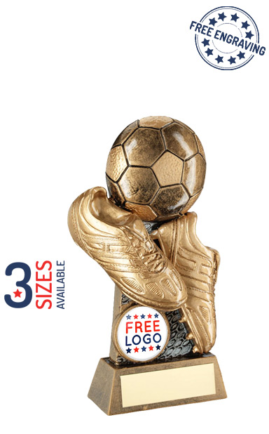 Boots & Ball Football Award - Pew Flatback Football Trophy - RF281