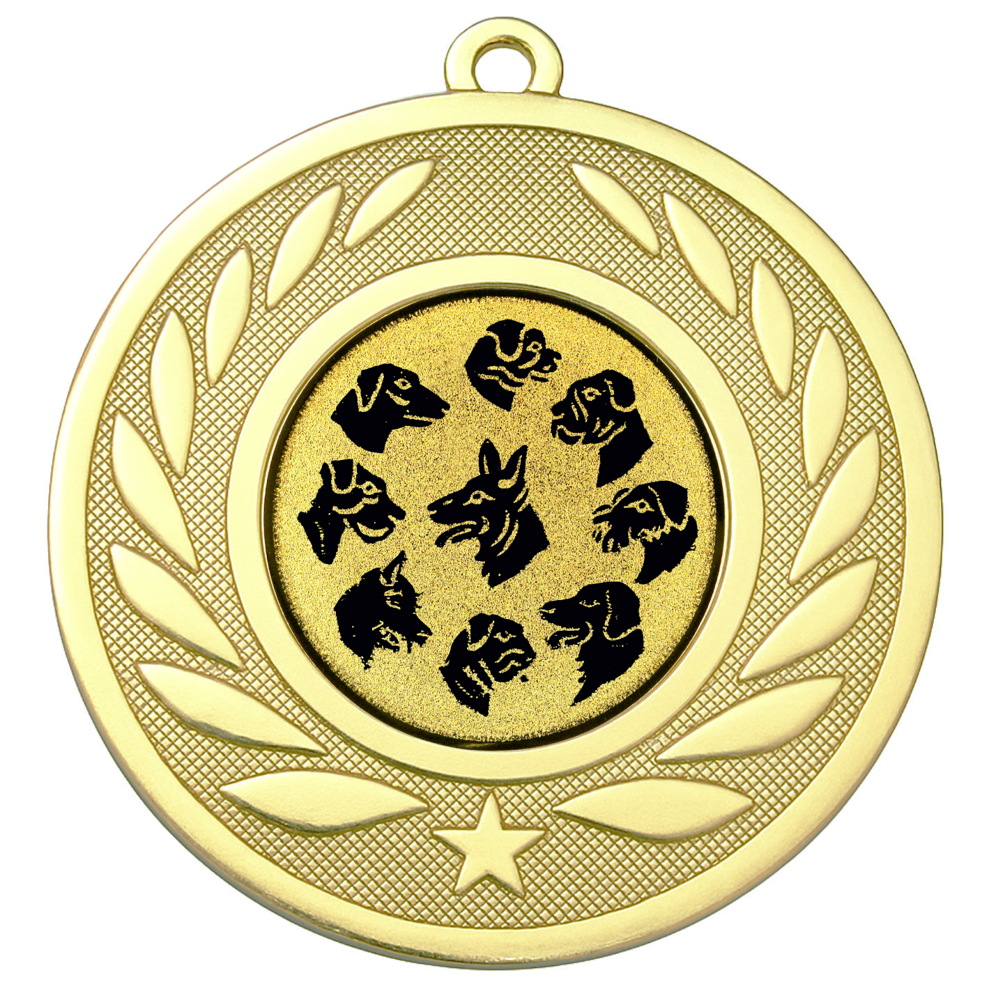 Gold Laurel Multi Dog Medal - FREE Ribbon - BIE.M9459.01