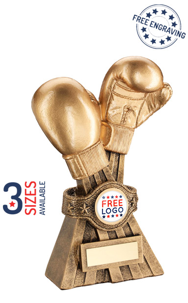 Boxing Gloves & Belt Resin Trophy - RF660