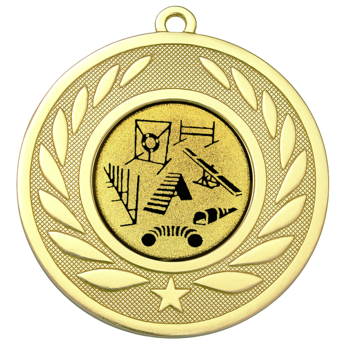 Gold Laurel Dog Agility Medal - FREE Ribbon - BIE.M9459.01