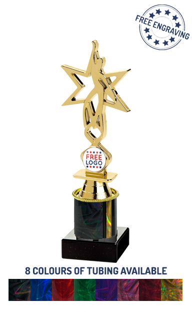 Gold Dancing Star Holder Award (19cm) - T.9872-2