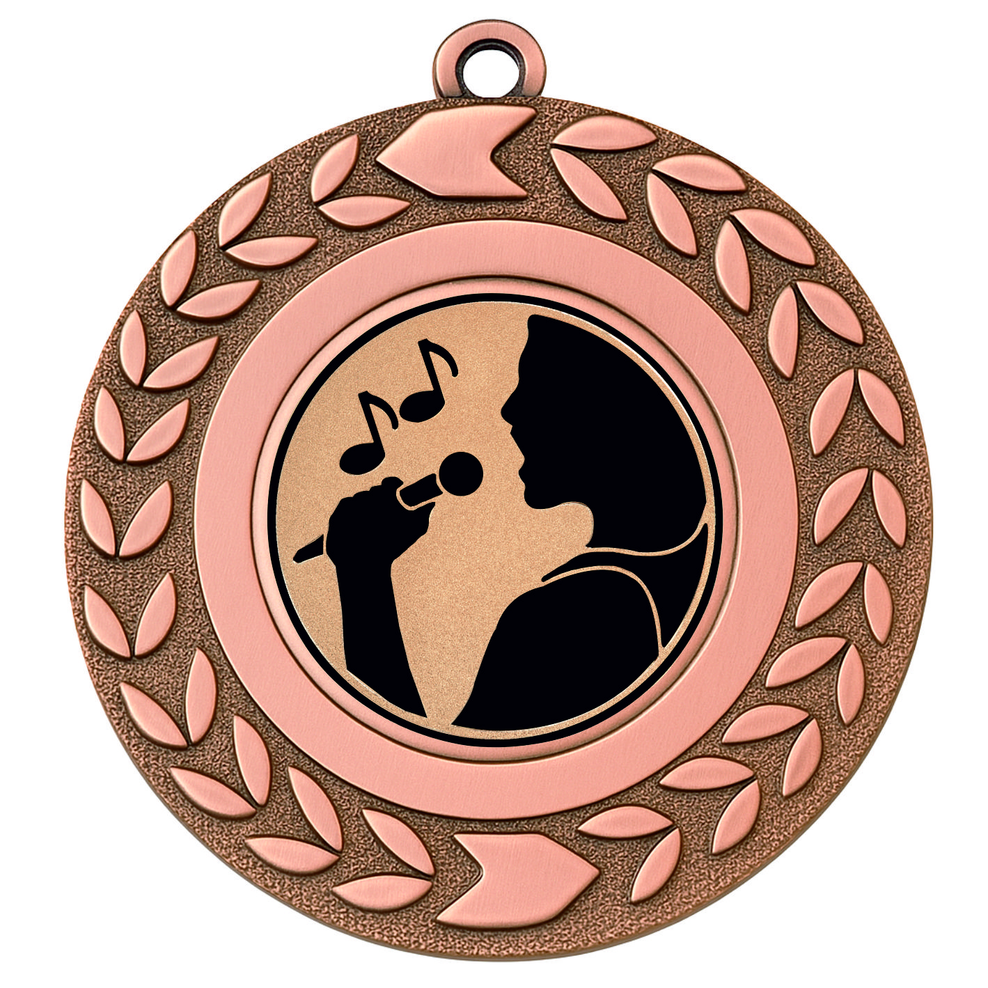 Bronze Wreath Singing Medal - FREE Ribbon - BIE.M9460.03