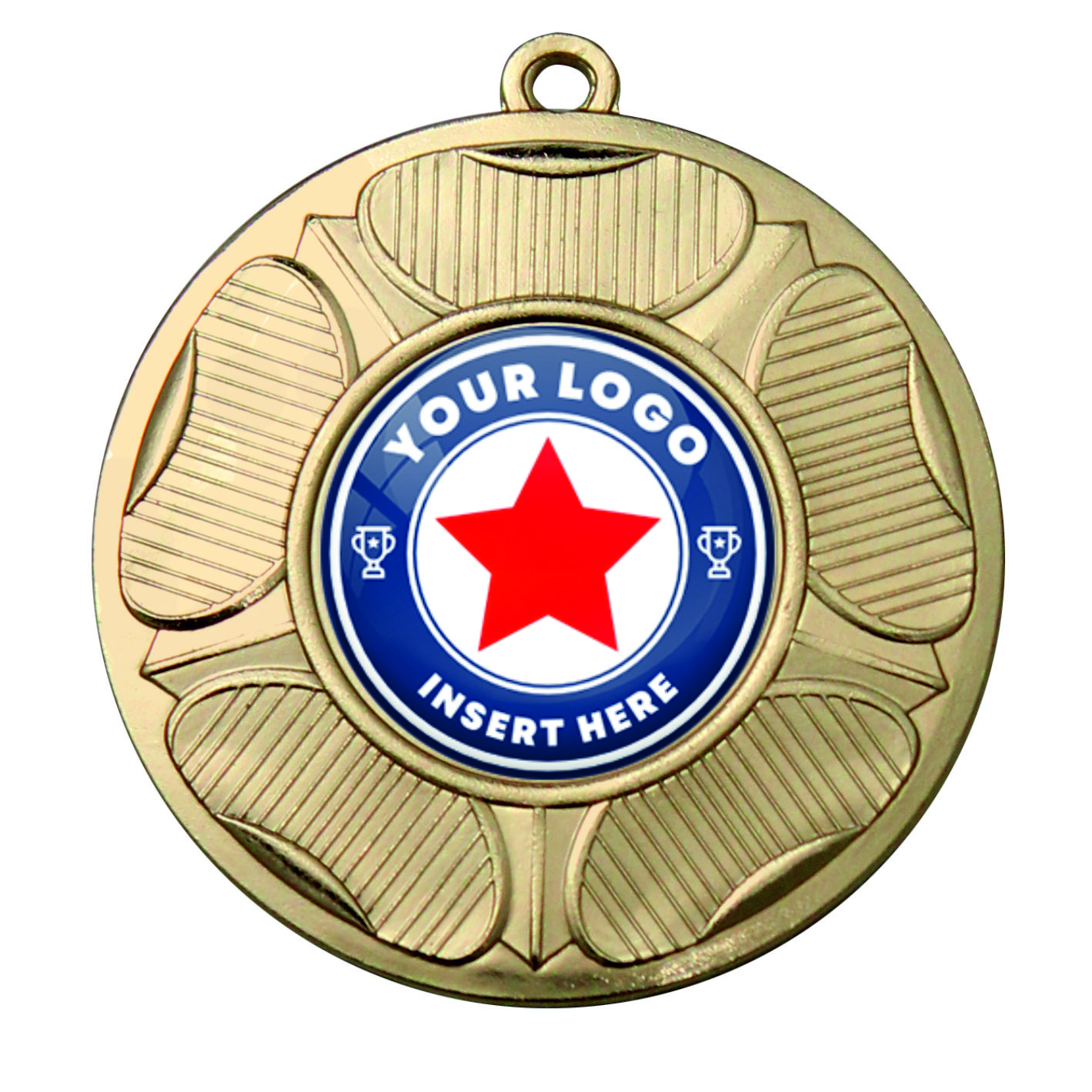 PERSONALISED M9458 GOLD 50mm Medal