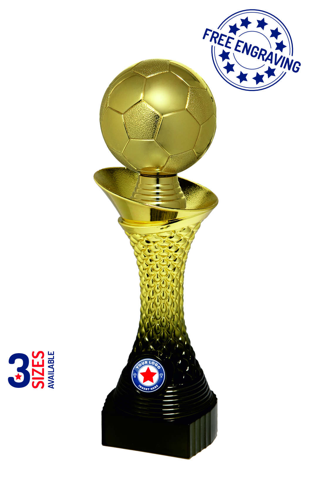 Heavyweight Gradient Gold Football Award - P500.01 + X10_.15
