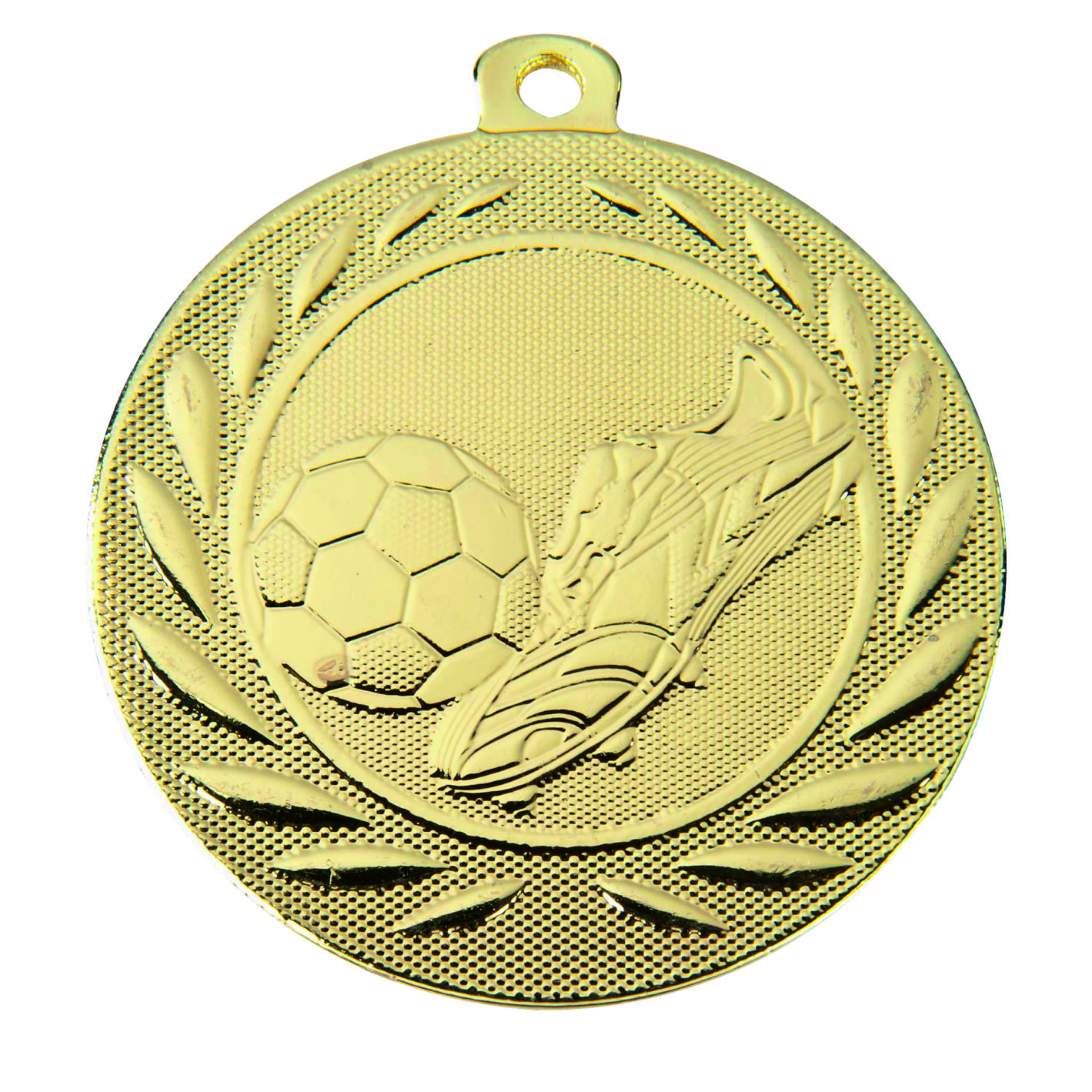 Gold Boot & Ball Football Medal - FREE Ribbon - DI5000.B.01
