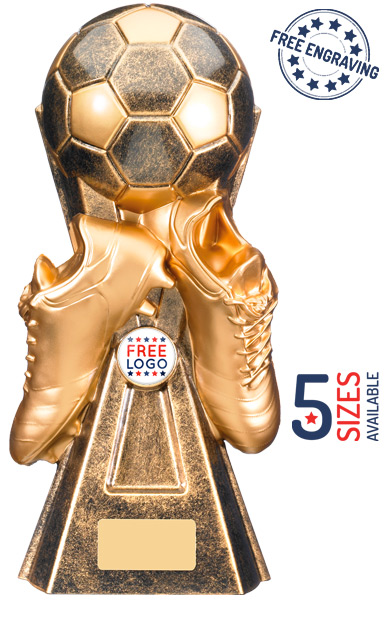 Football Boot & Ball Trophy Award Prize FREE ENGRAVING Football Trophies 