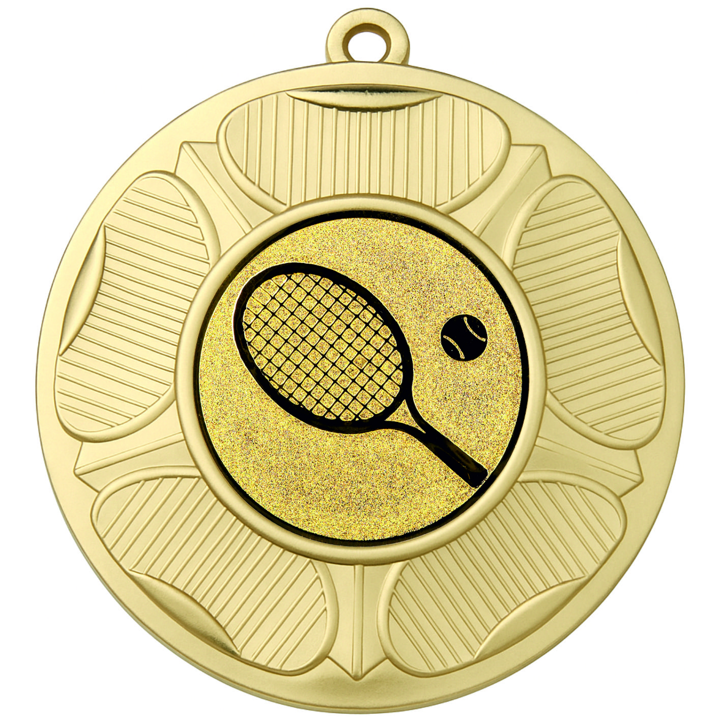  Gold Tudor Rose Tennis Medal-FREE Ribbon-BIE.M9458.01