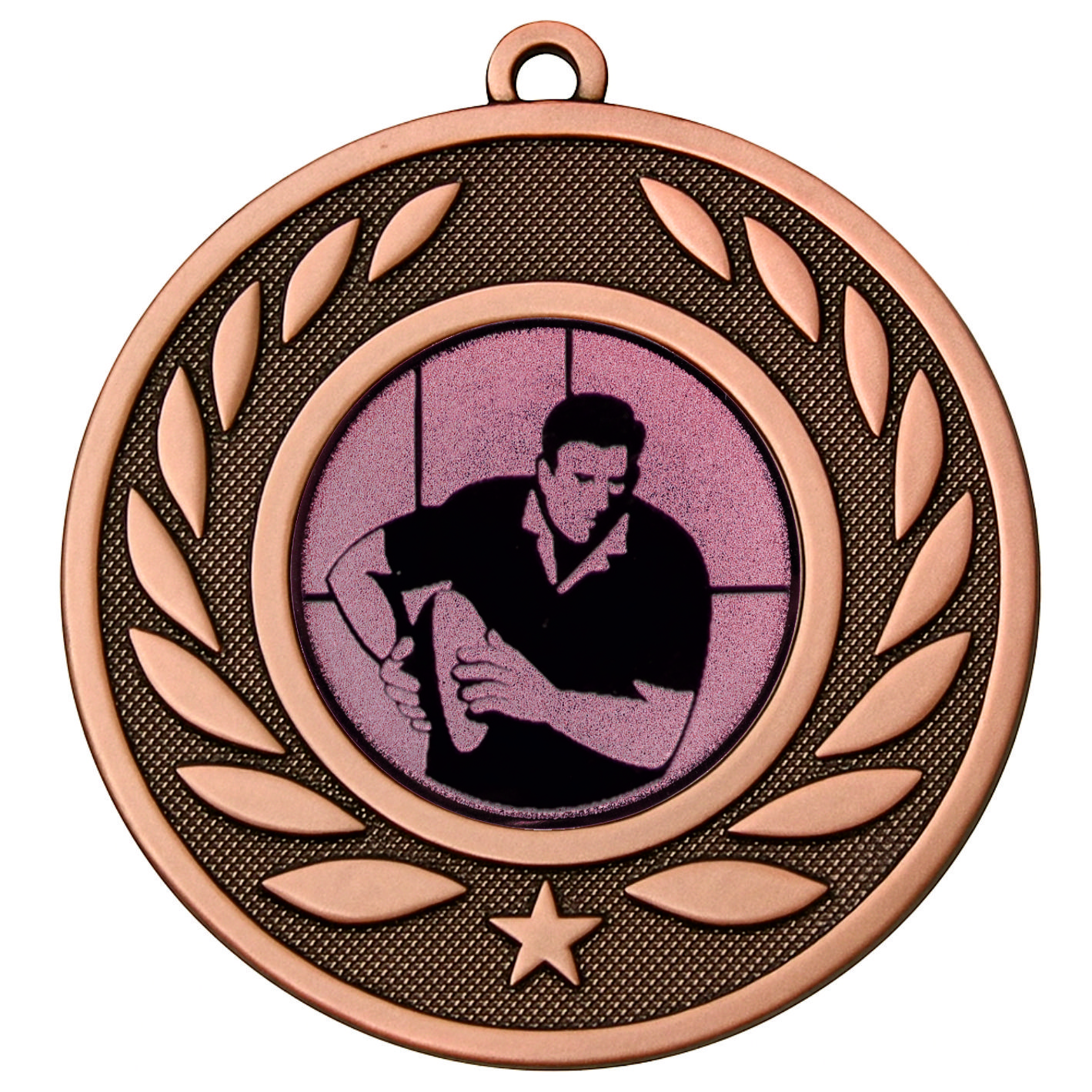 Bronze Laurel Male Rugby Medal - FREE Ribbon - BIE.M9459.03