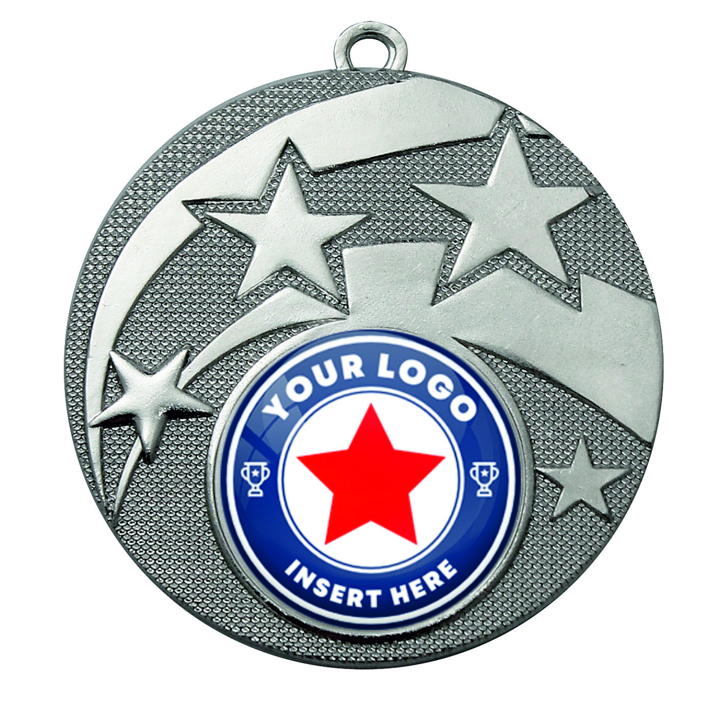 PERSONALISED M9457 SILVER 50mm Medal