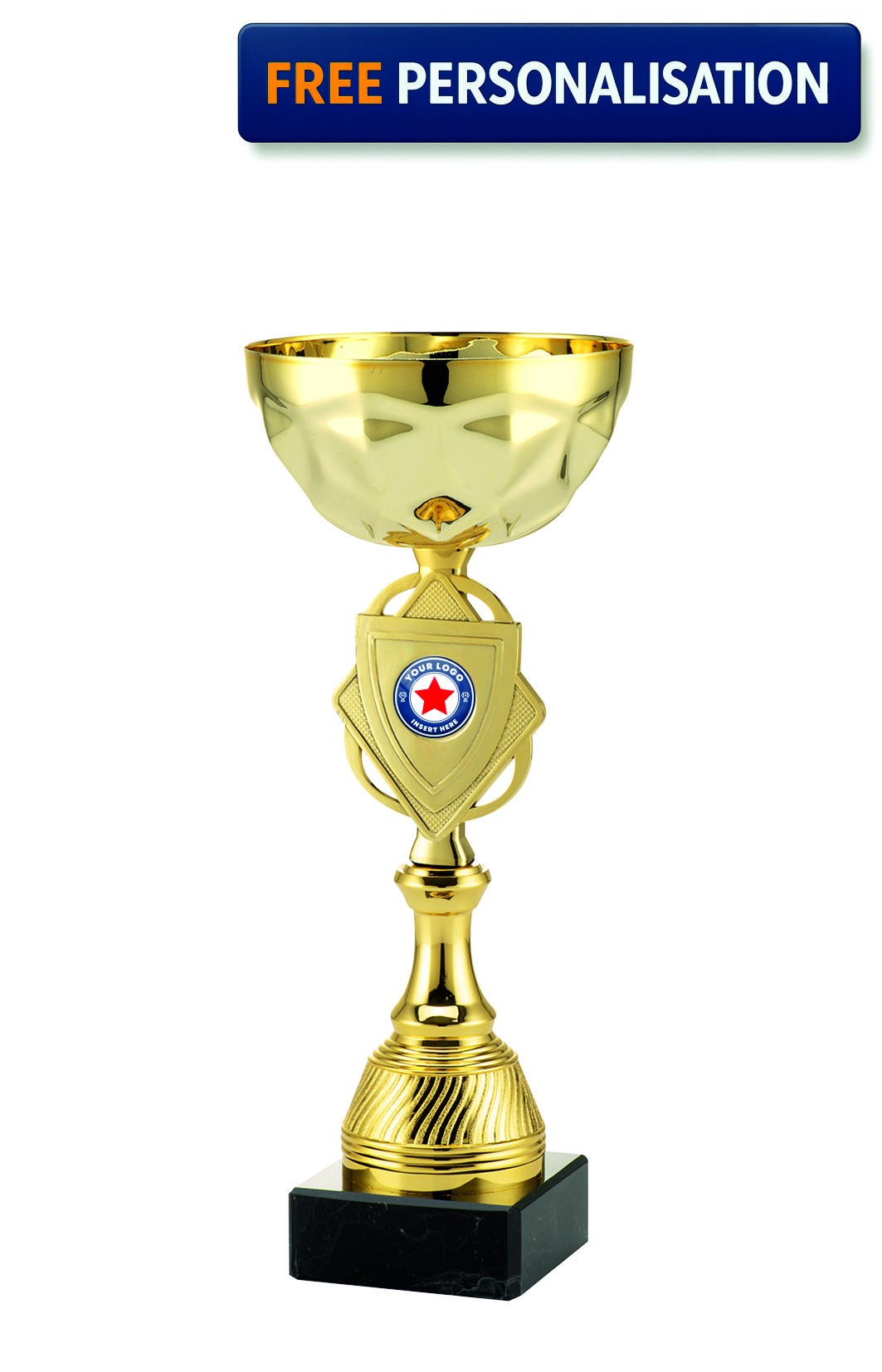 29.5cm Gold Shield Cup - ET.473.01.C