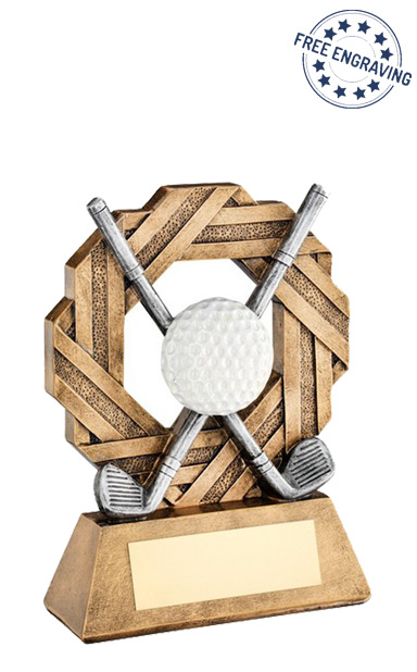 Small Golf Octo Ribbon Series Resin Trophy (16.5cm) - RF762A 