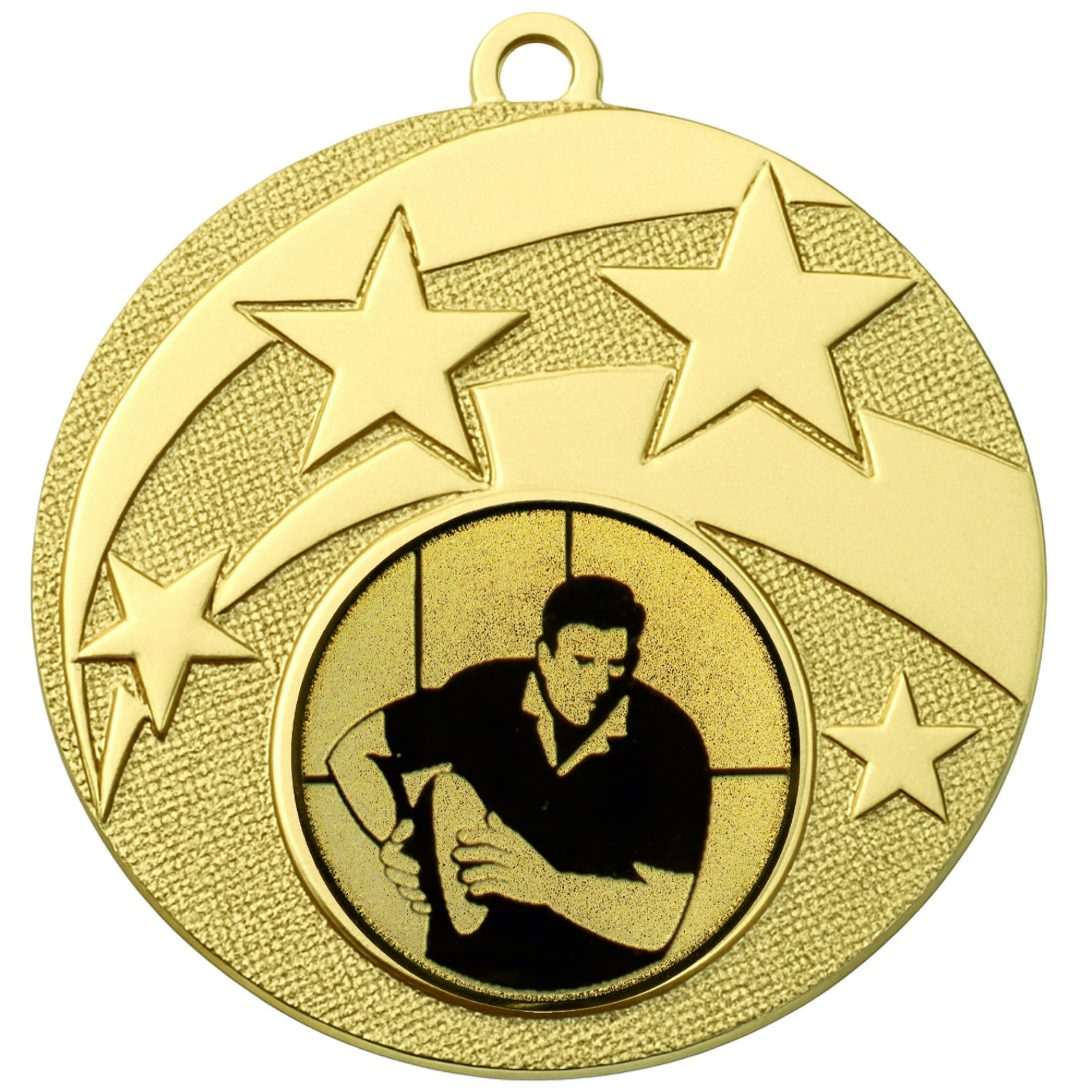 Gold Star Male Rugby Medal -FREE Ribbon -BIE.M9457.01