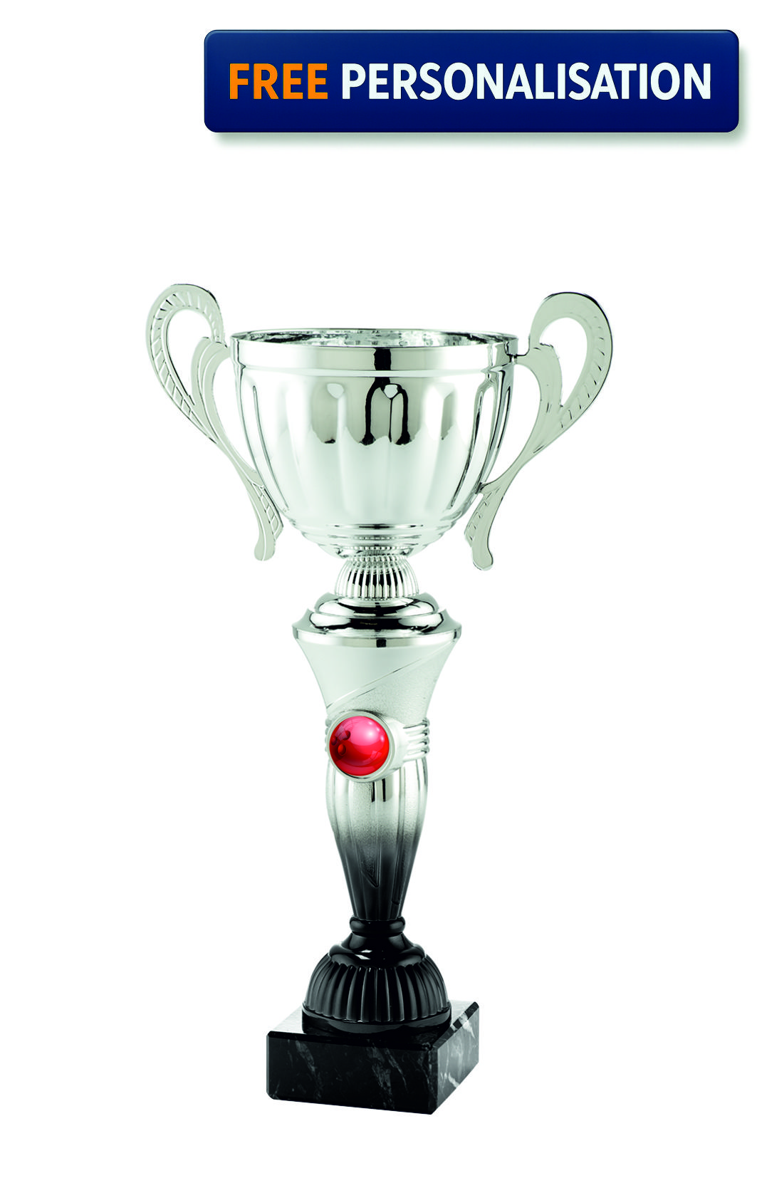 32cm SILVER & BLACK CUP BOWLING AWARD - MT.151.16.C