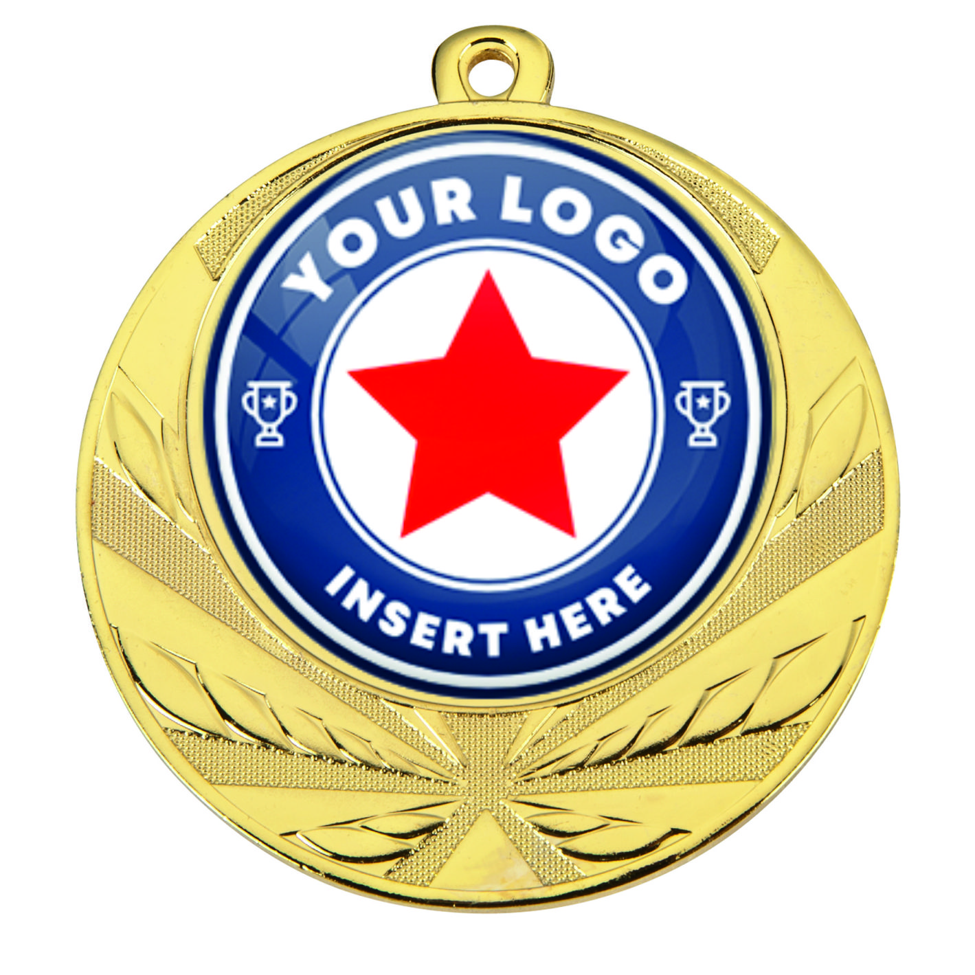 Heavyweight Gold 70mm Medal D114.01 