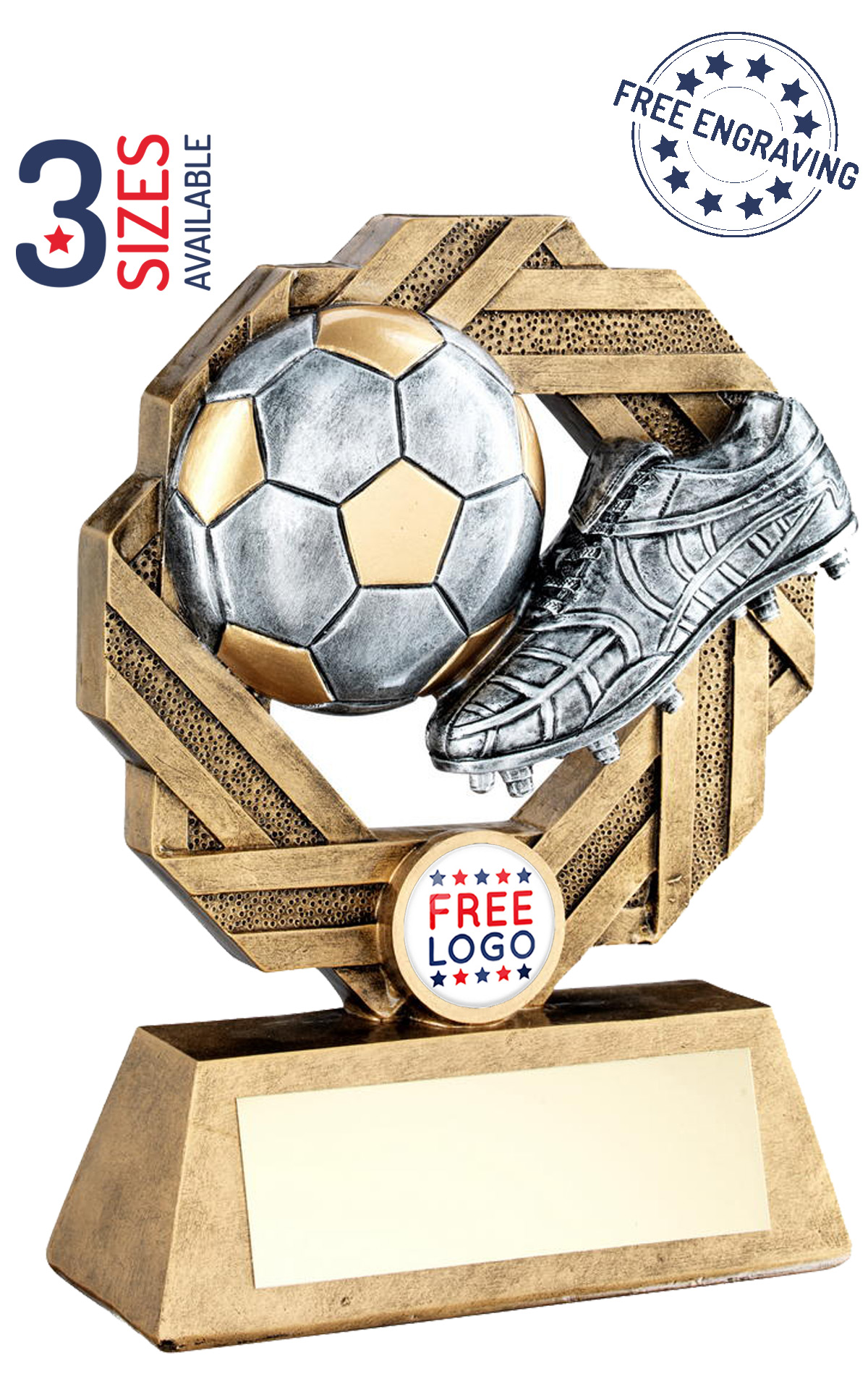 FREE Engraving FREE P&P Star Players Boot & Ball Trophy