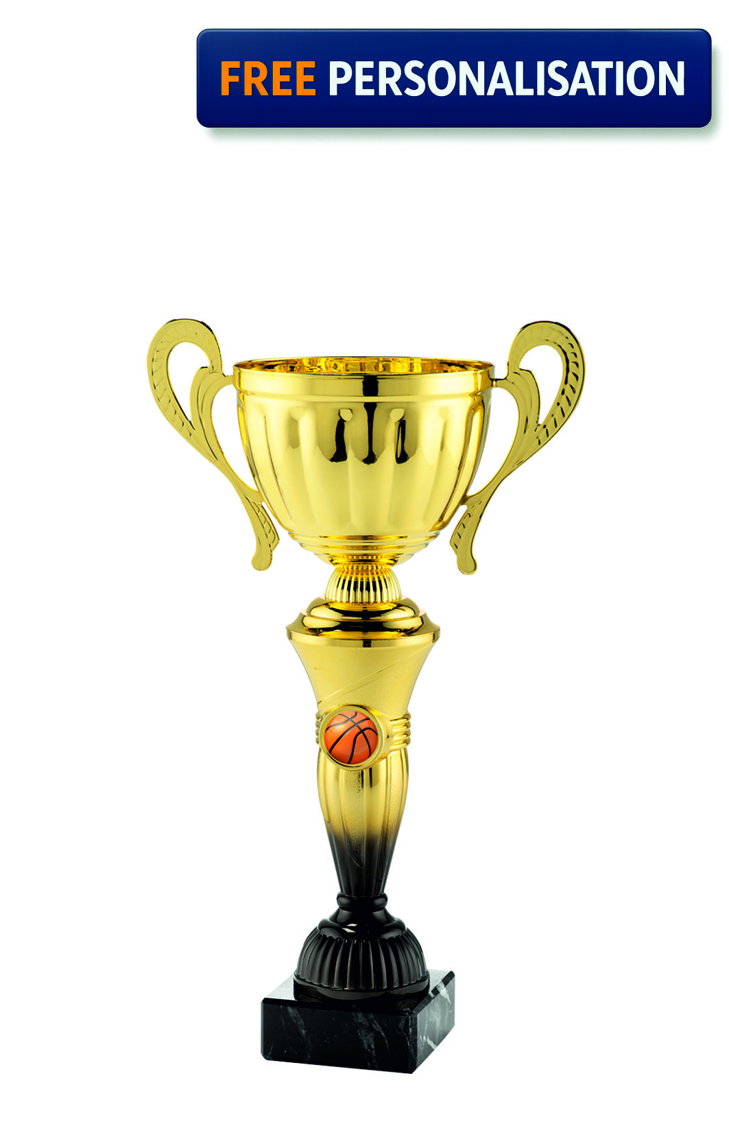 28cm GOLD & BLACK CUP BASKETBALL AWARD - MT.151.15.A