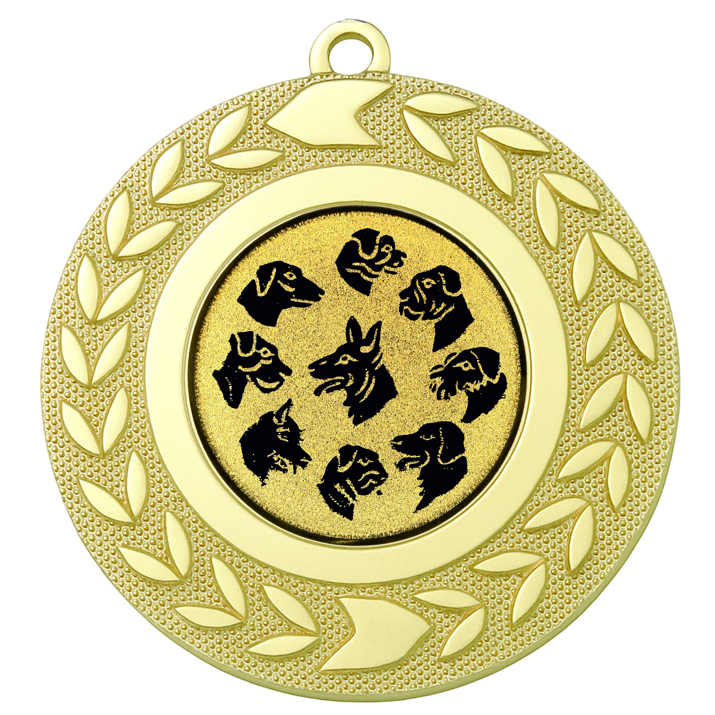 Gold Wreath Multi Dog Medal - FREE Ribbon - BIE.M9460.01