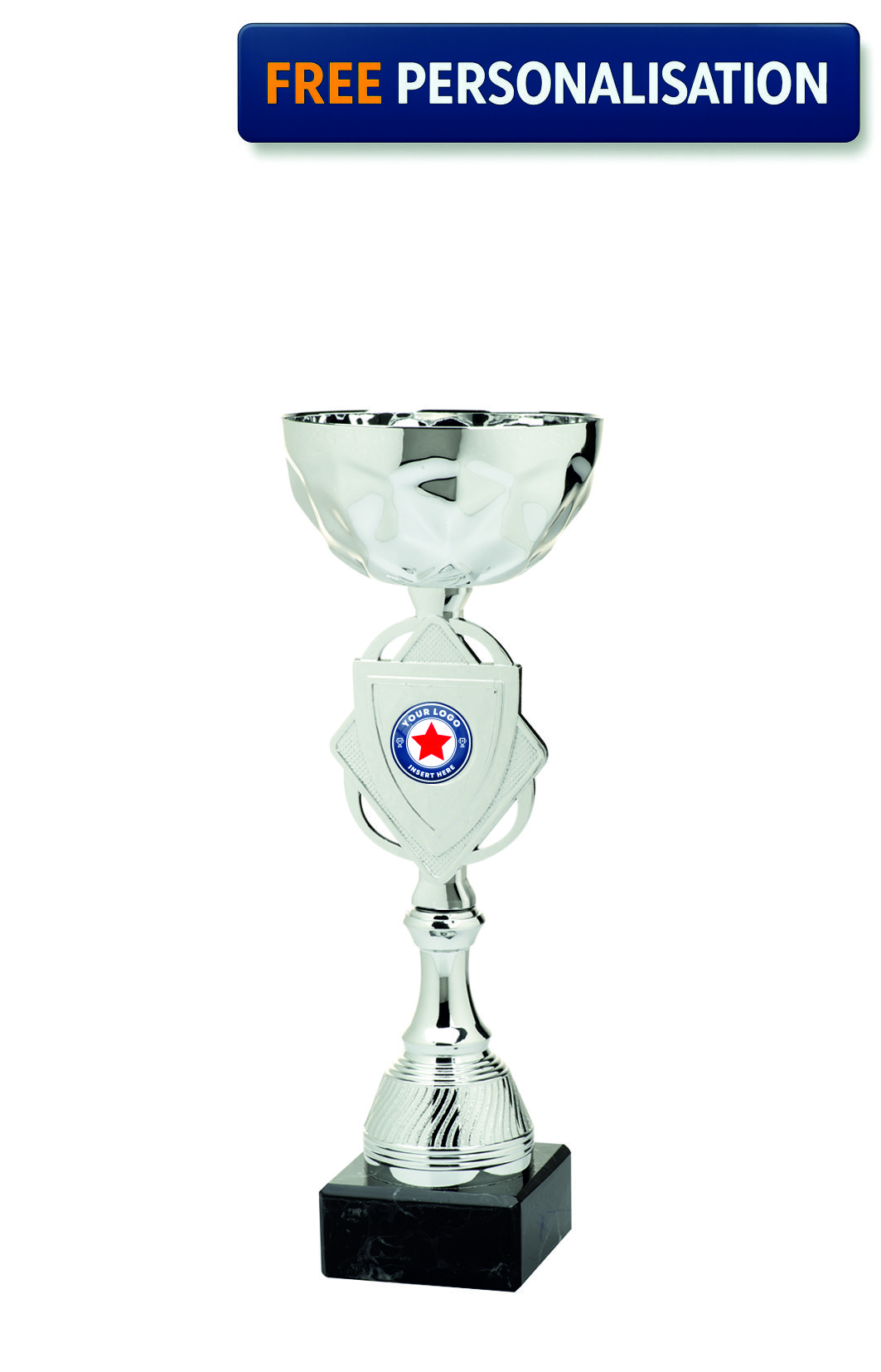27cm Silver Shield Cup - ET.473.02.B