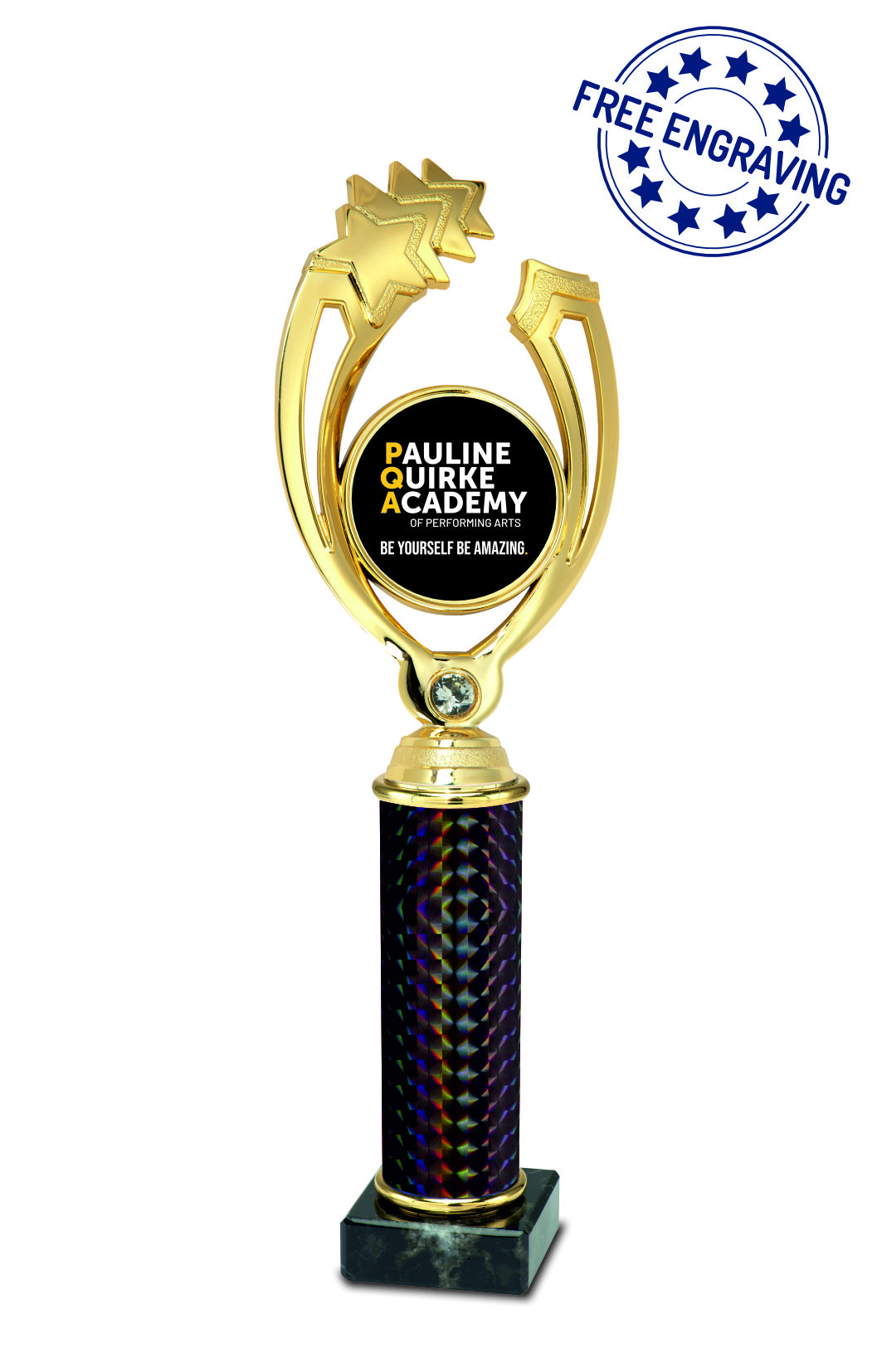 PQA Gold Star Series Award (30cm) - P95.01-BK-5