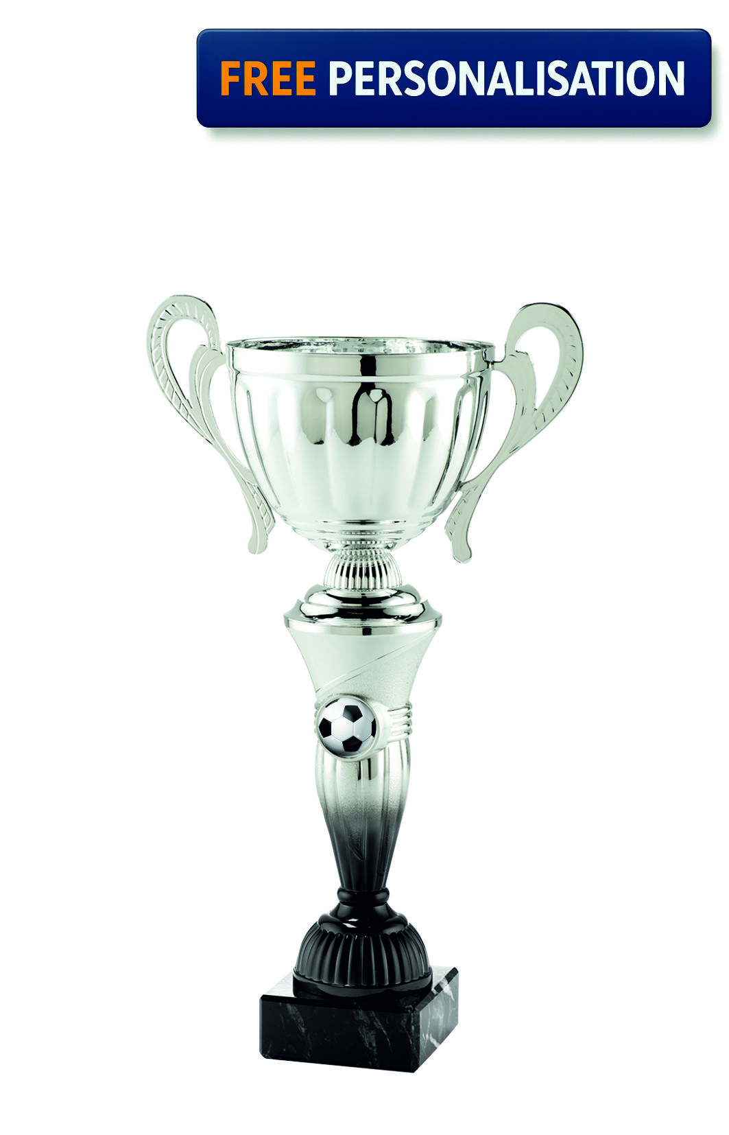 30cm SILVER & BLACK CUP MUSIC AWARD - MT.151.16.B