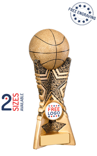 Basketball 3D ball Resin Trophy- RM485