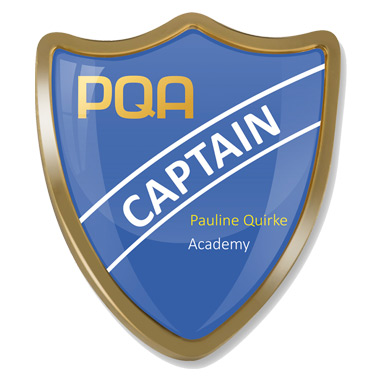 PQA BLUE CAPTAIN SHIELD BADGE