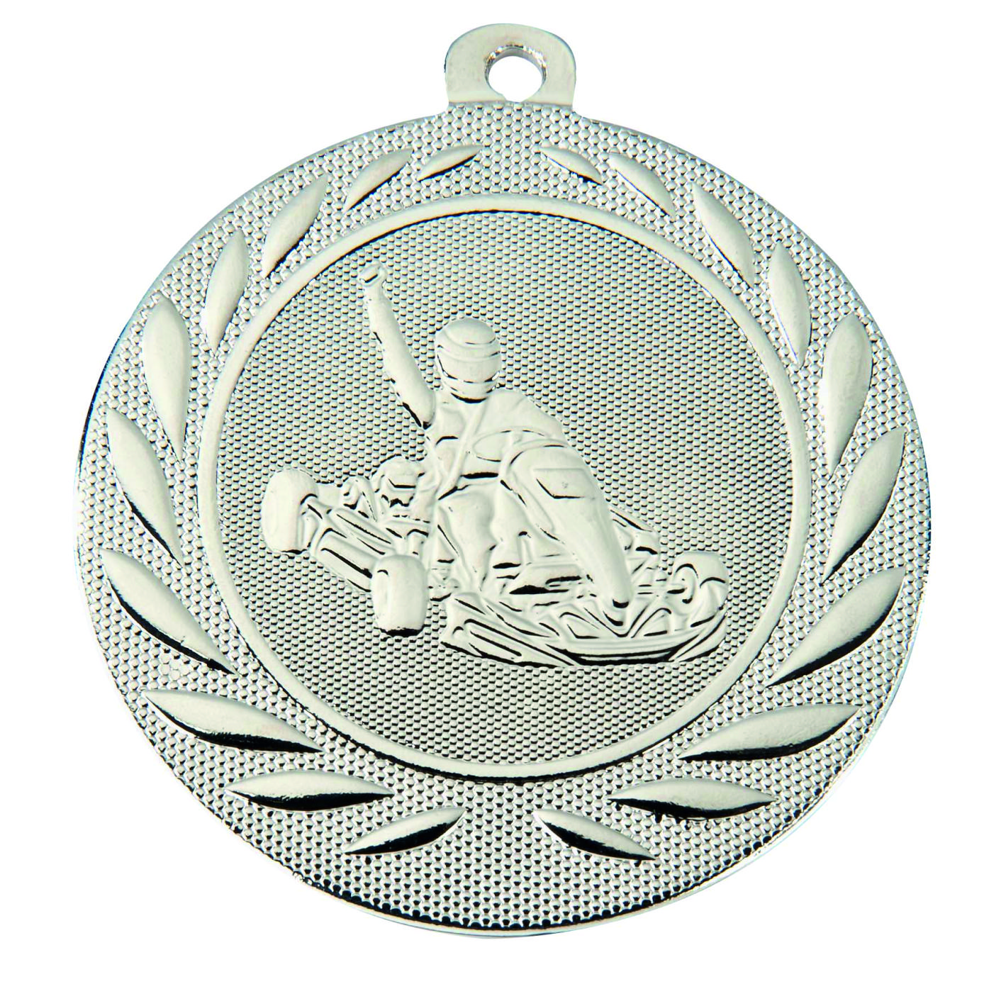 Silver Karting 50mm Medal DI5000.J.02