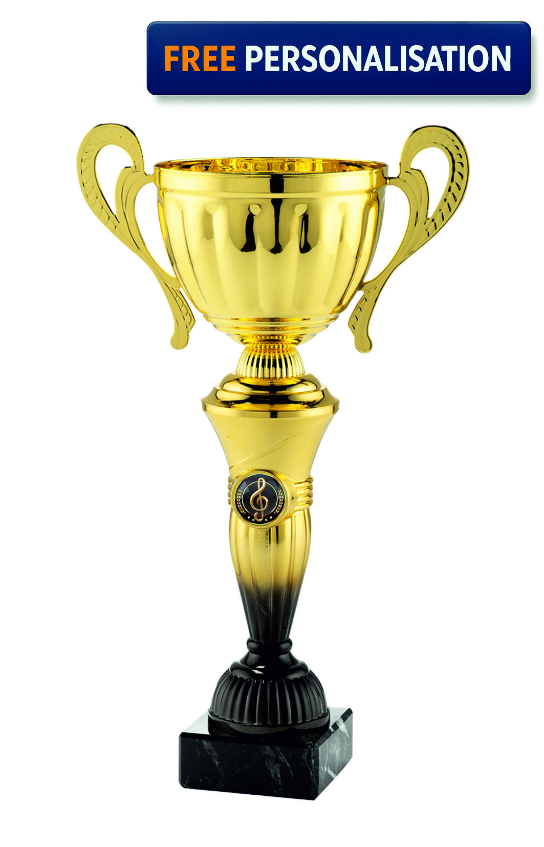 38cm GOLD & BLACK CUP MUSIC AWARD - MT.151.15.F