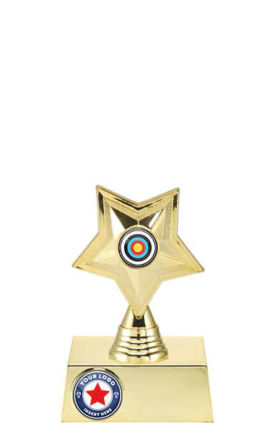 14.5cm GOLD STAR SHINE HOLDER CRICKET AWARD - P531.01 + N31.01