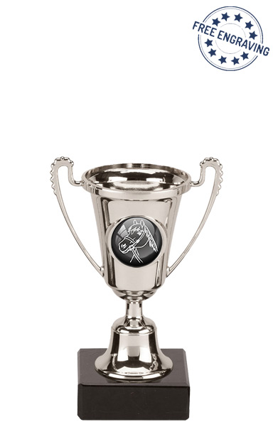 The Horses Head Mini Silver Cup Award (13cm)- CP200.02- M410