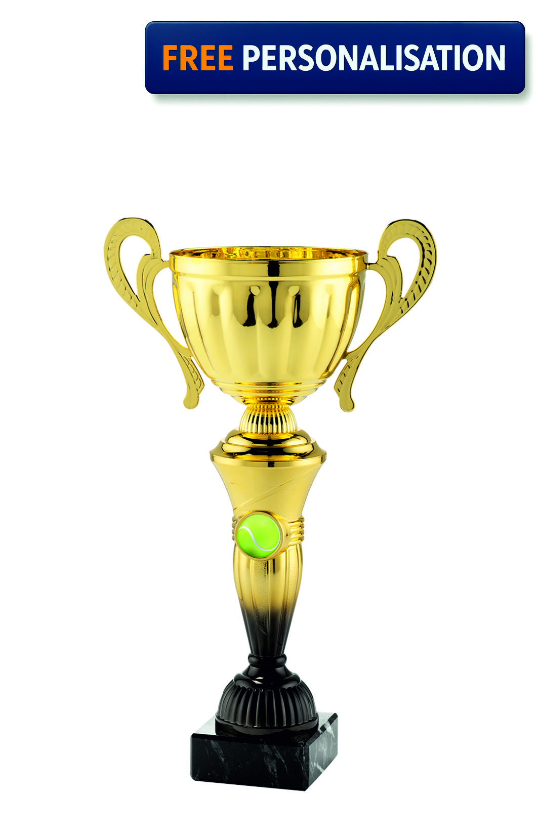 30cm GOLD & BLACK CUP TENNIS AWARD - MT.151.15.B