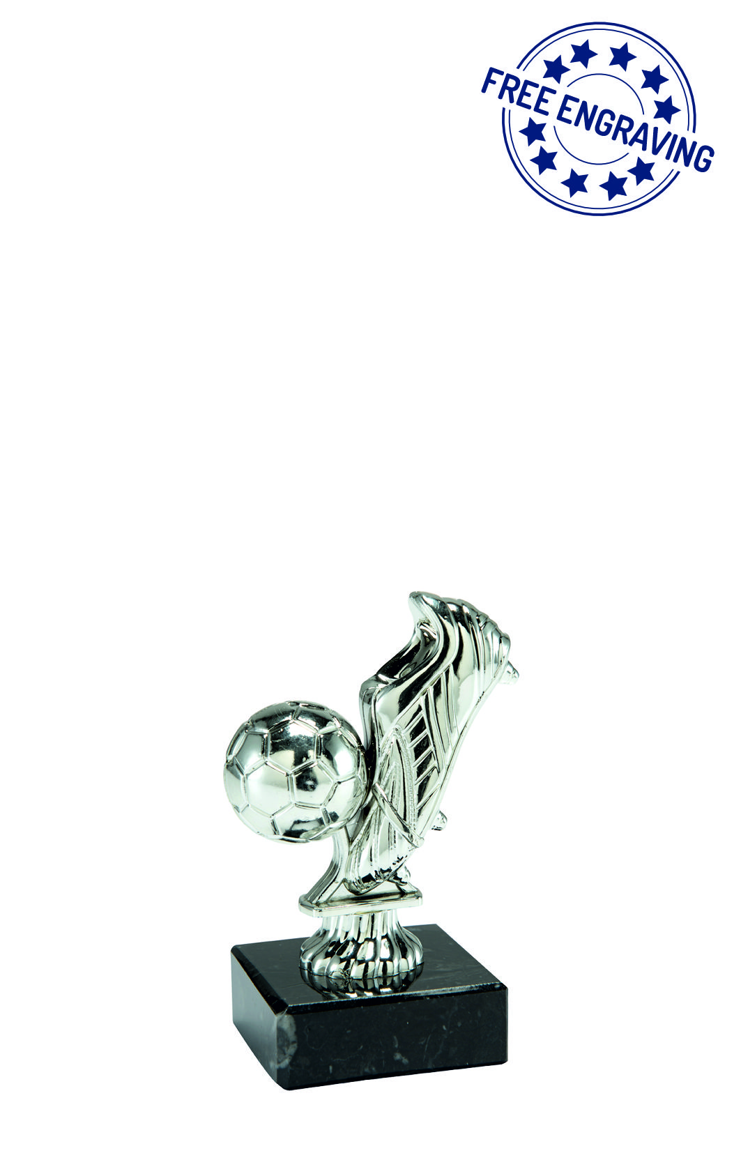 Silver Boot & Ball on Marble Base ST.002.02.A