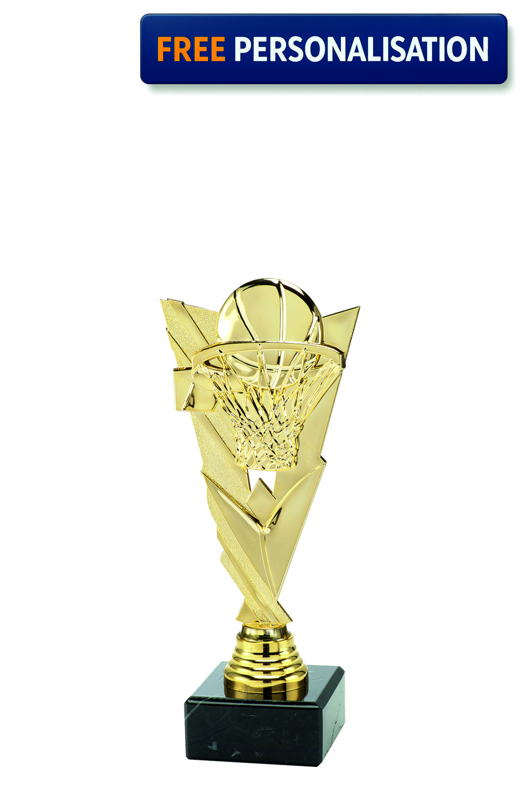 Gold Basketball Award on Marble Base - ST.205.01.A