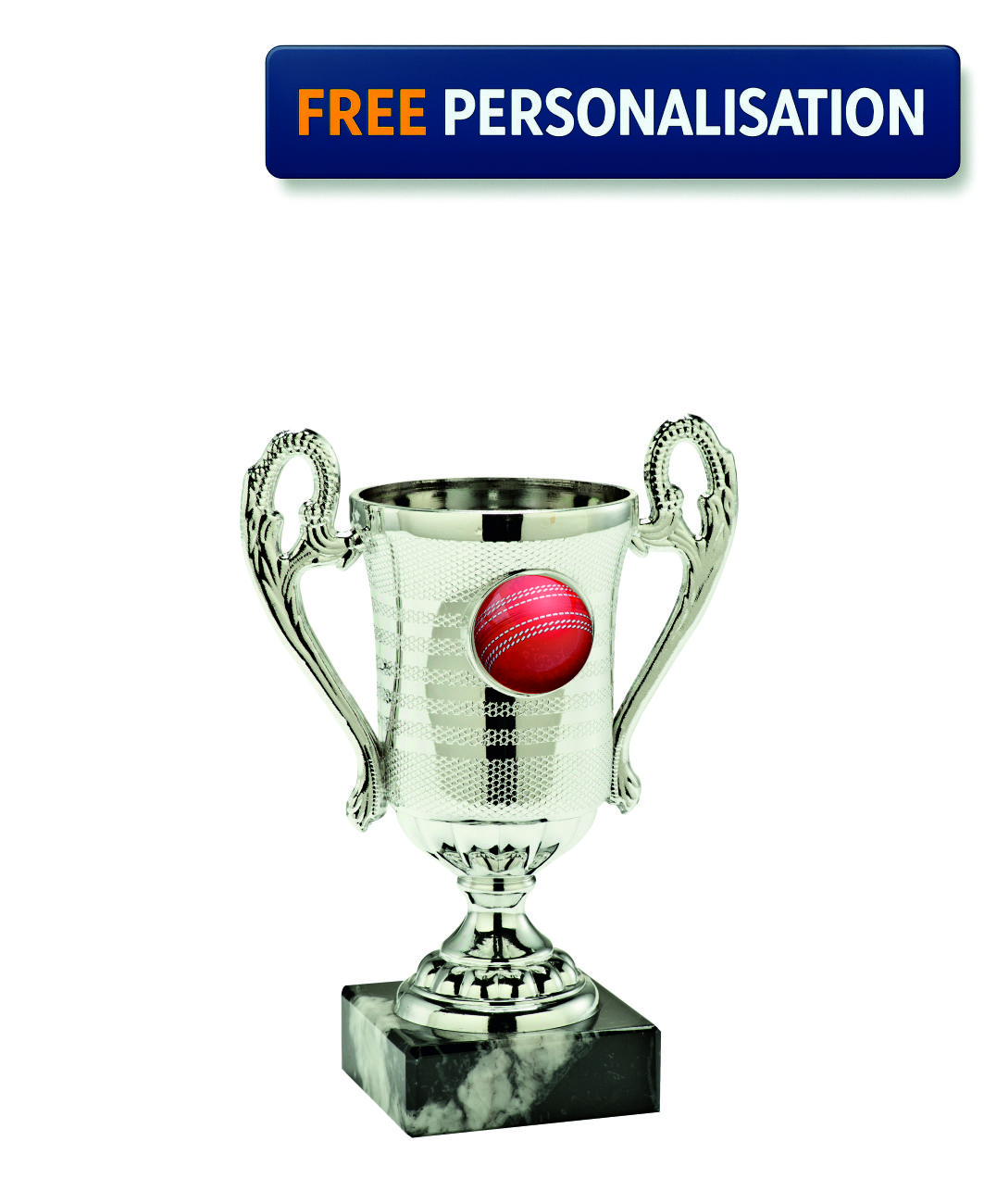 SILVER MINI CUP CRICKET AWARD - SET.306.02.A