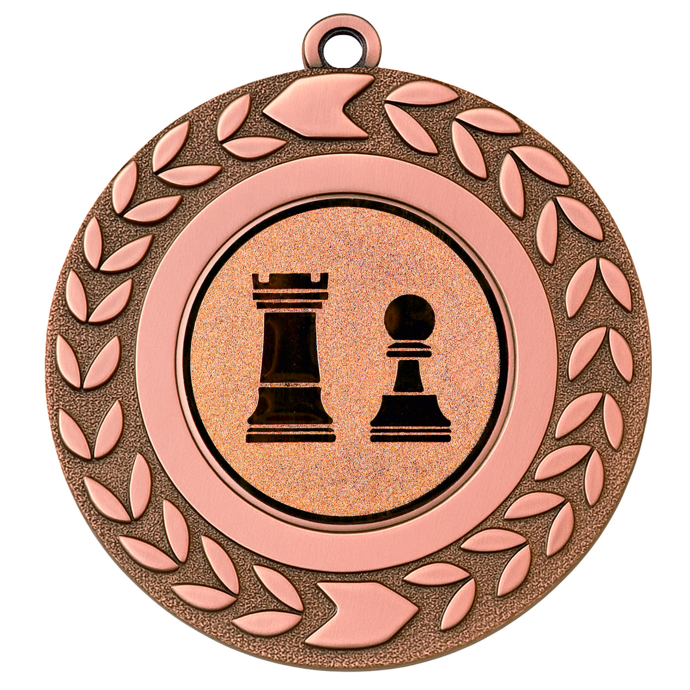 Bronze Wreath Chess Medal - FREE Ribbon - BIE.M9460.03