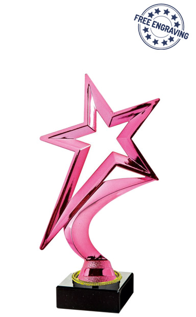 PQA Pink Shooting Star Award (18.5cm) - T.2243