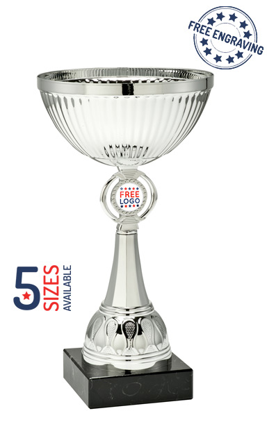 ISA Personalised Silver Presentation Cup with Metal Bowl- ET351.61