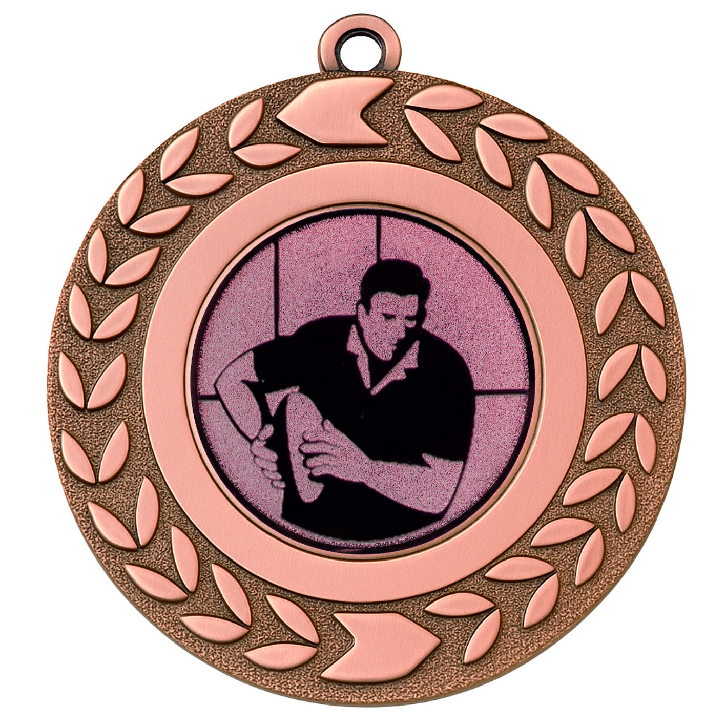 Bronze Wreath Male Rugby Medal - FREE Ribbon - BIE.M9460.03