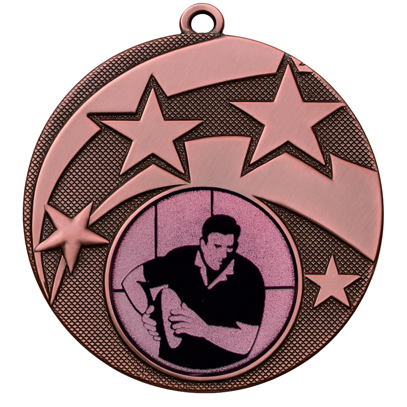 Bronze Star Male Rugby Medal -FREE Ribbon -BIE.M9457.03