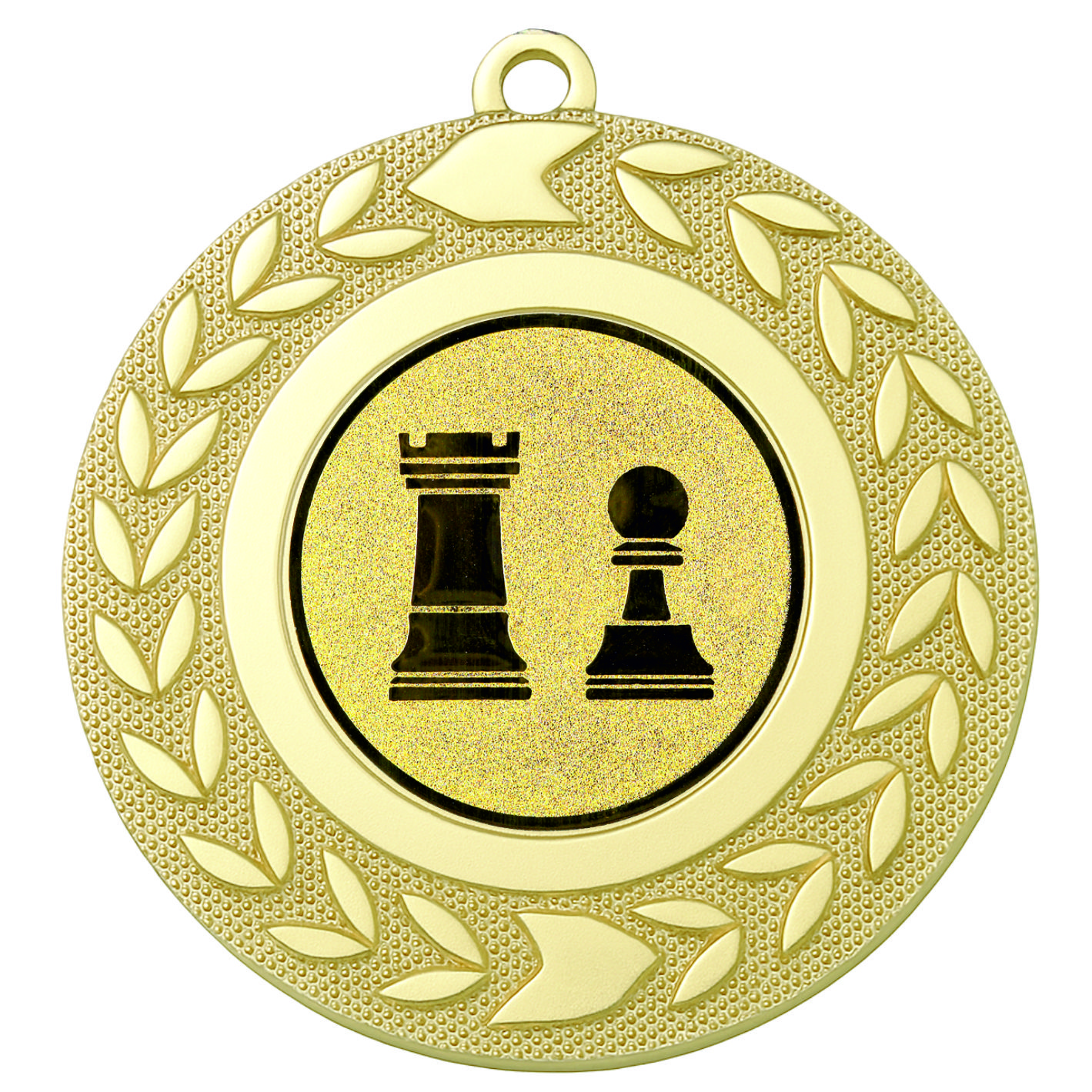 Gold Wreath Chess Medal - FREE Ribbon - BIE.M9460.01