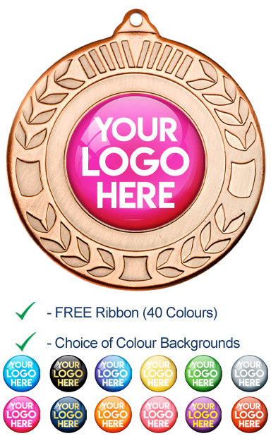 PERSONALISED 9460 BRONZE YOUR LOGO MEDAL - 99p or Less