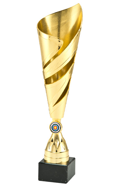 37cm GOLD SHINE FLUTE CRICKET AWARD - ET.432B.01.C