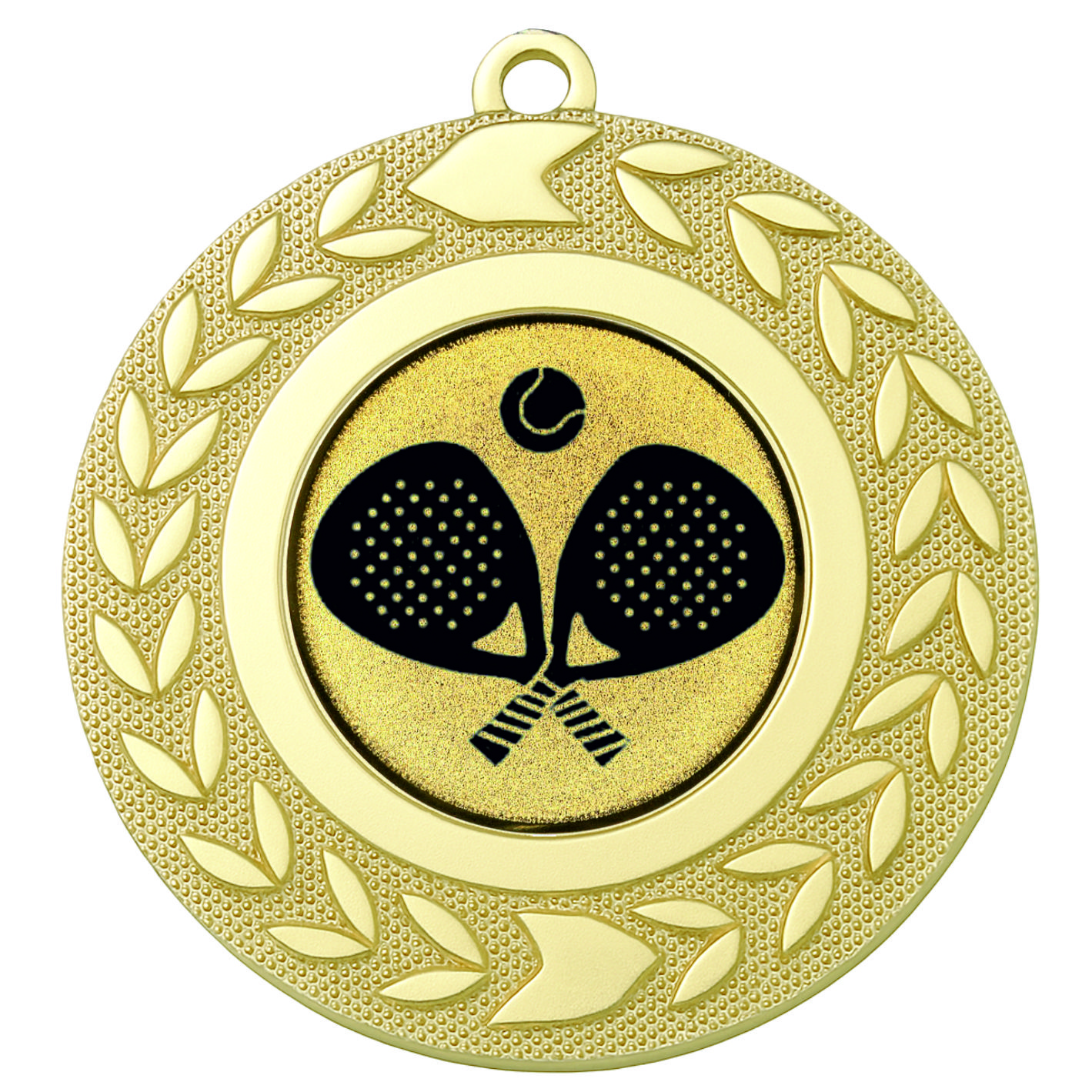 Gold Wreath Padel Medal - FREE Ribbon - BIE.M9460.01