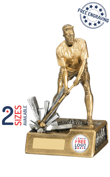 Male Hockey Resin Figure Trophy- RM743