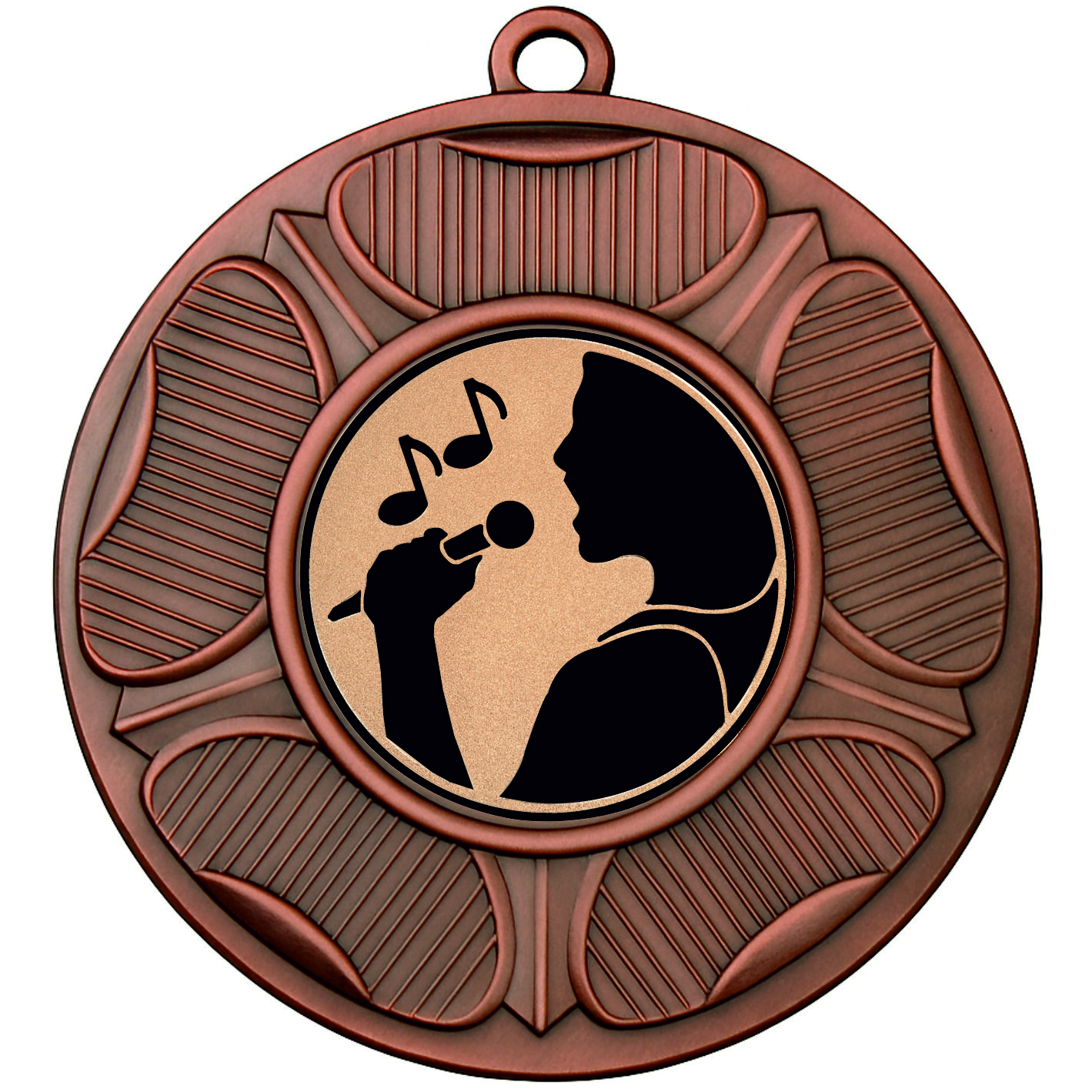 Bronze Tudor Rose Singing Medal-FREE Ribbon-BIE.M9458.03